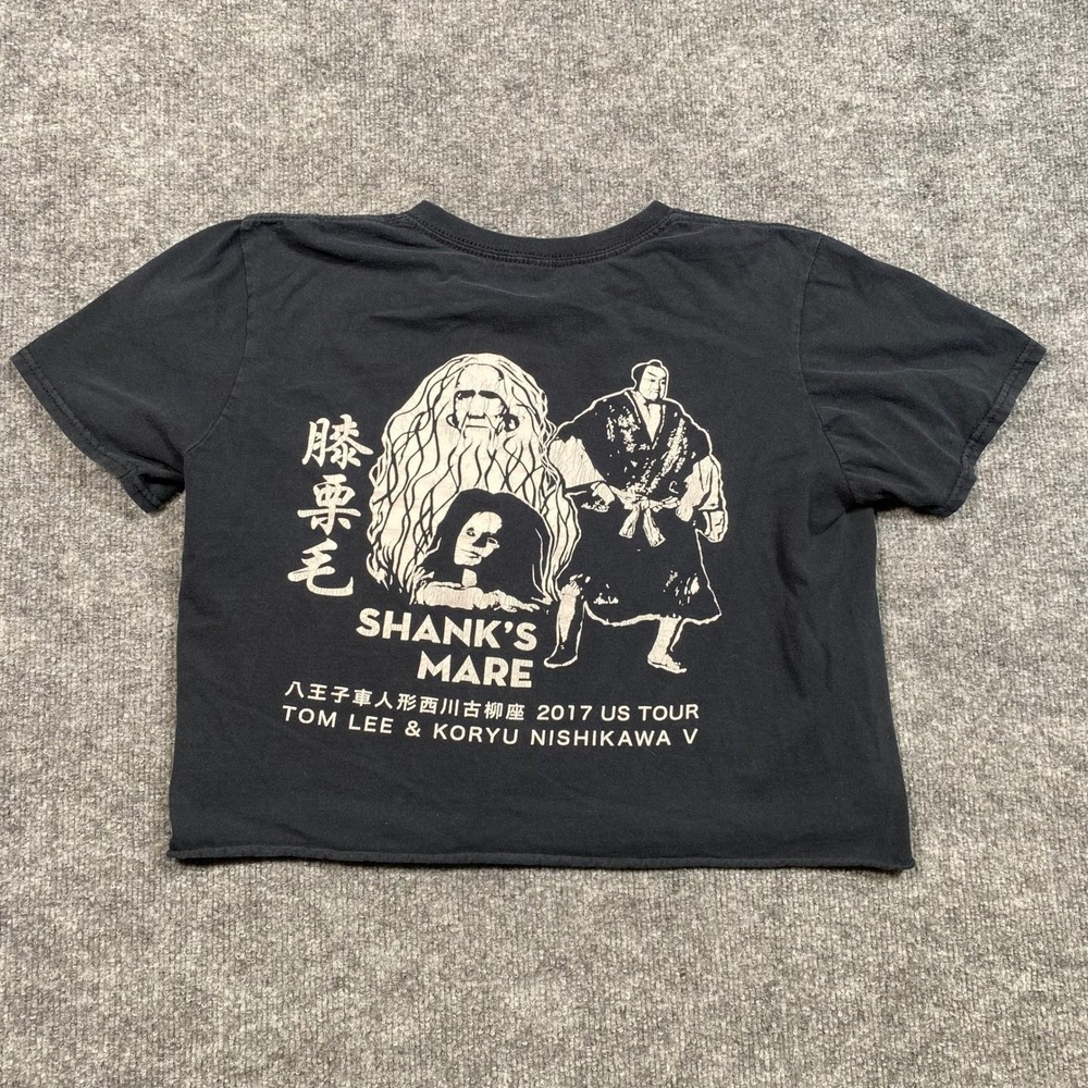 Shanks Mare 2017 US Tour Graphic Cropped T-Shirt Black Tom Lee Koryu Nishikawa V